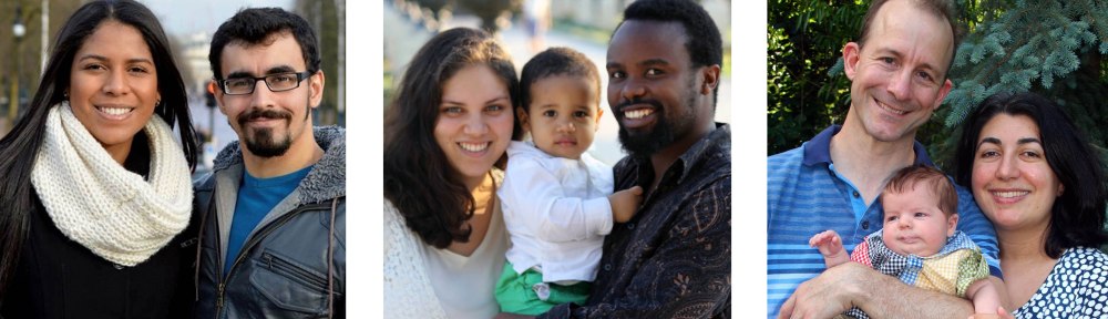 Collage of Bahá'í couples