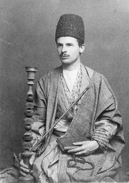 Portrait of Browne in Persian attire.