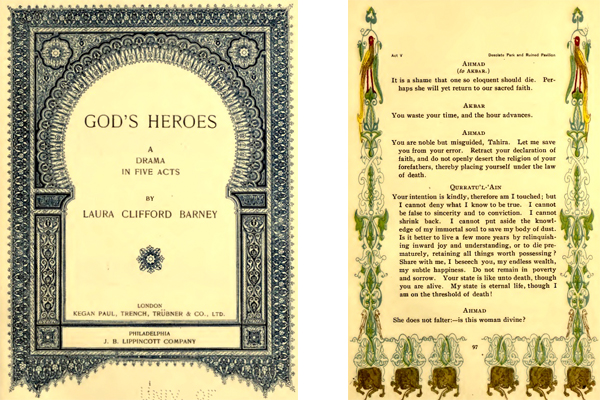 Pages from Laura Barney’s play. 