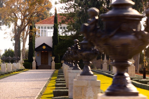 Shrine of Bahá'u'lláh at Bahjí, the most holy place on earth for Bahá'ís