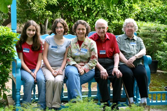 Amerson family on pilgrimage in 2005.
