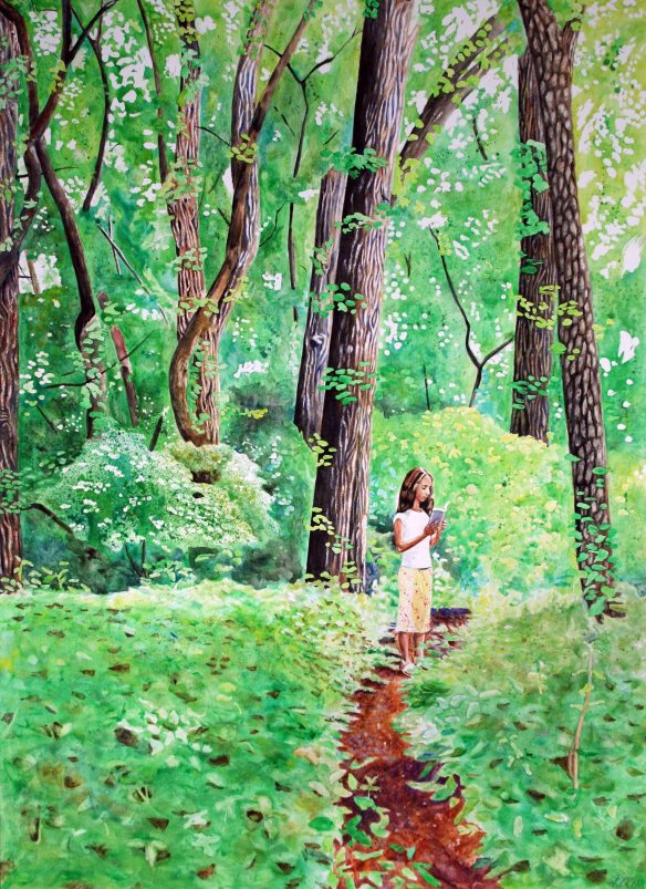 Watercolor - Forest Meditation