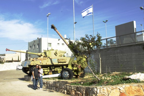 Tanks near the giant dome