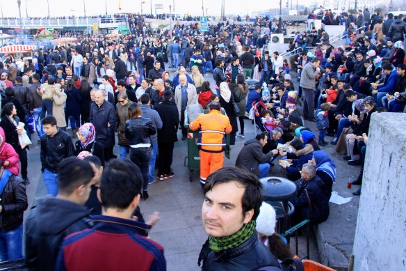 Not actually taken on Istiklal Street, but this is a fair representation of its crowdedness.