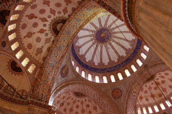 Interior of the Blue Mosque